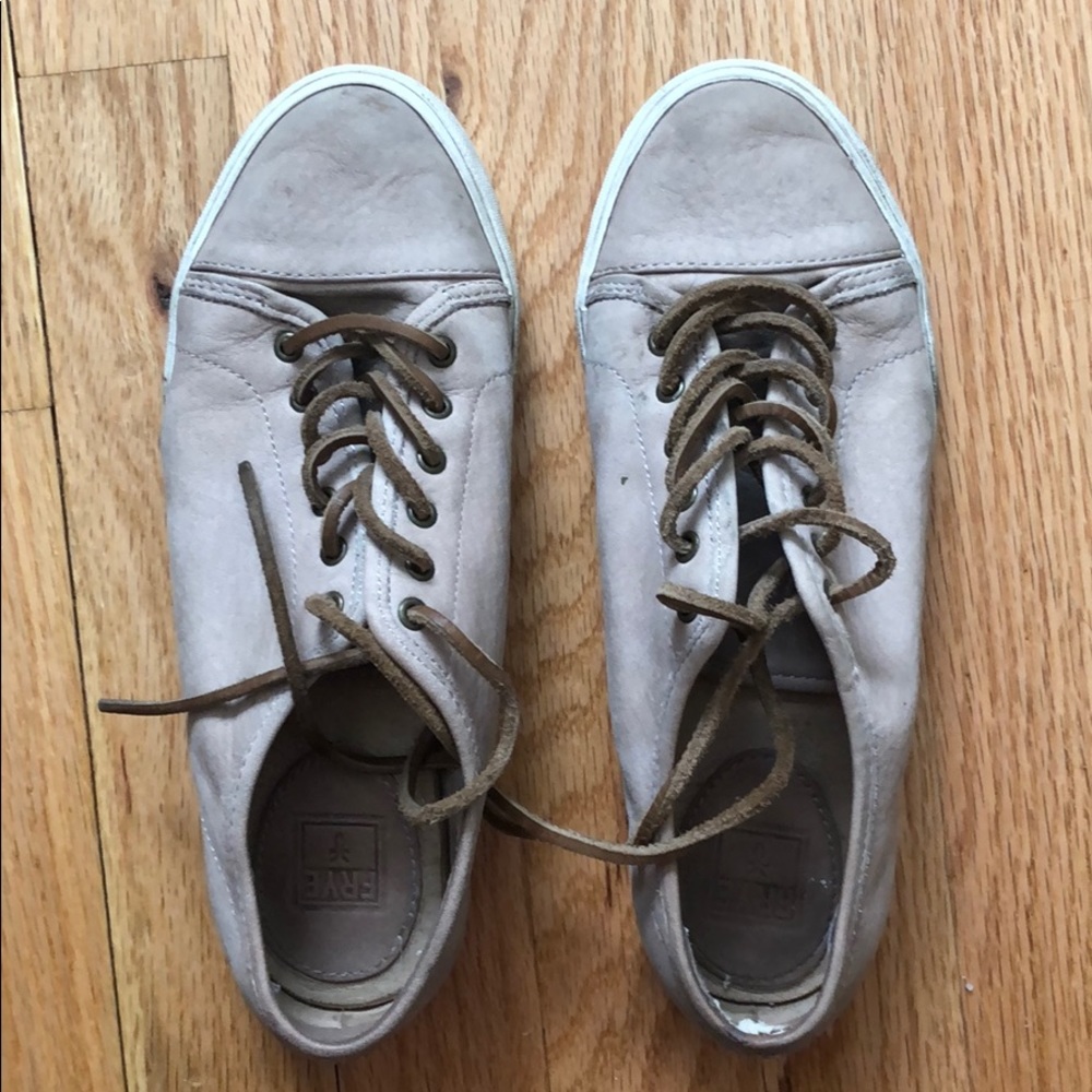 Blush Leather Frye Sneakers